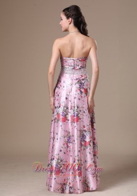 Print Beading Column Sweetheart 2013 Maxi Dress