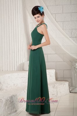 Dark Green Mother Of The Bride Dress Empire Scoop