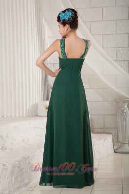 Dark Green Mother Of The Bride Dress Empire Scoop