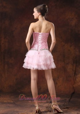 Homecoming Dress Sequin and Tulle Sweetheart Neckline Mini-length Beaded