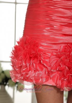 Watermelon Cocktail Dress For nightclub Flowers