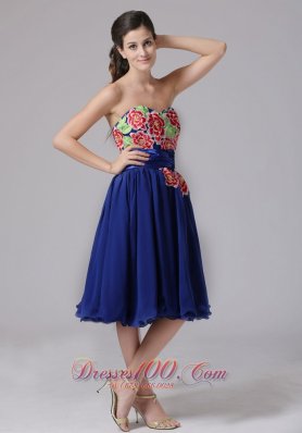 2013 Milford Connecticut Blue Appliques Decorate Sweetheart Prom Dress With Knee-length In 2013