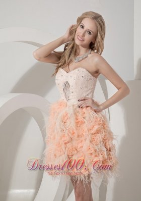 Pink Lace Beading Prom Holiday Dress Hand Made Flowers