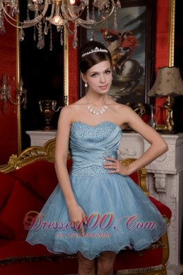 Sweetheart Beading Organza Prom / Homecoming Dress