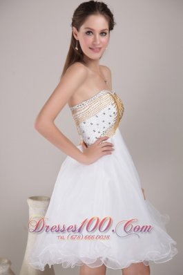 Princess Sweetheart Knee-length Beading Prom Homecoming Dress