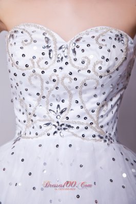 A-line Prom Dress Beading Mini-length