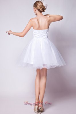 A-line Prom Dress Beading Mini-length