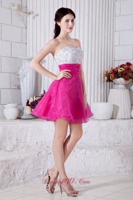 Short Prom / Homecoming Dress Beading Mini A-line