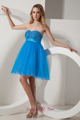 Beading Short Prom DressTaffeta and Tulle