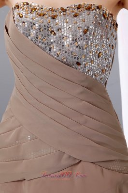 Short Prom Dress BeadingSequins Layered Prom Gowns