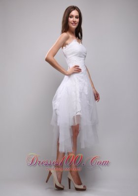 Princess Lace and Tulle Ruch Prom / Homecoming Dress