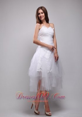 Princess Lace and Tulle Ruch Prom / Homecoming Dress