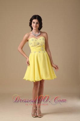 A-line Mini Floral Beading Prom Homecoming Dress Under 100