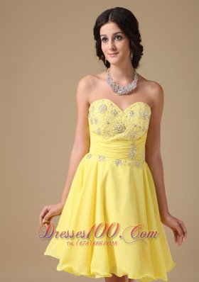 A-line Mini Floral Beading Prom Homecoming Dress Under 100