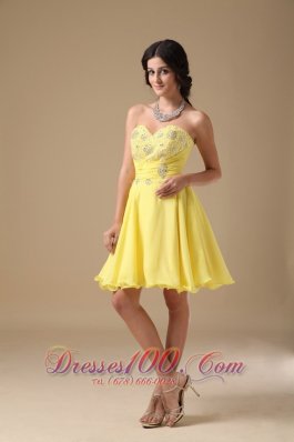 A-line Mini Floral Beading Prom Homecoming Dress Under 100