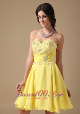 A-line Mini Floral Beading Prom Homecoming Dress Under 100