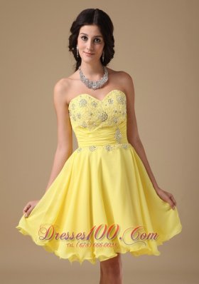 A-line Mini Floral Beading Prom Homecoming Dress Under 100