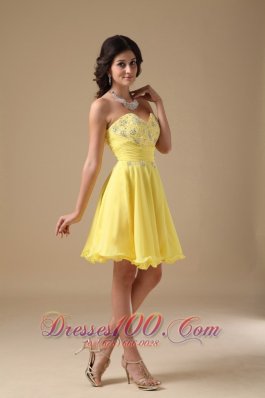 A-line Mini Floral Beading Prom Homecoming Dress Under 100