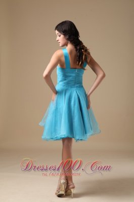 Deep V-neck Knee-length A-line Prom Dress