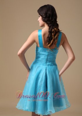 Deep V-neck Knee-length A-line Prom Dress