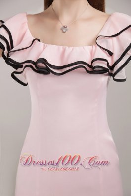 Flounced Cap Sleeves Pen Style Mini Prom / Homecoming Dress