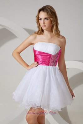 A-line / Princess Strapless Cocktail Dress Mini