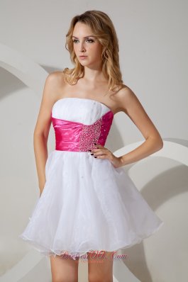 A-line / Princess Strapless Cocktail Dress Mini