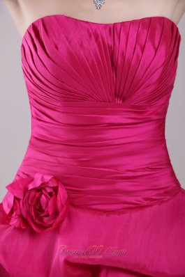 Pick-ups Mini Taffeta Hot Pink Homecoming Dress