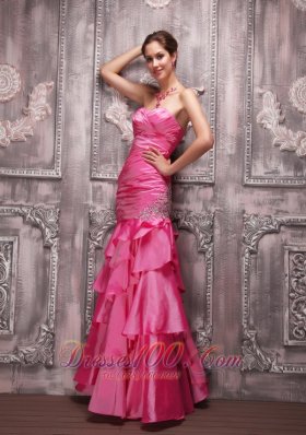 Pink Sweetheart Beading Prom Dress For Formal Evening