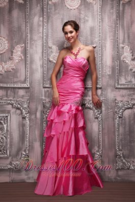 Pink Sweetheart Beading Prom Dress For Formal Evening