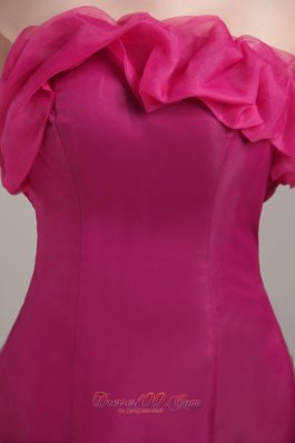 Fuchsia Mermaid Prom Homecoming Dress Strapless