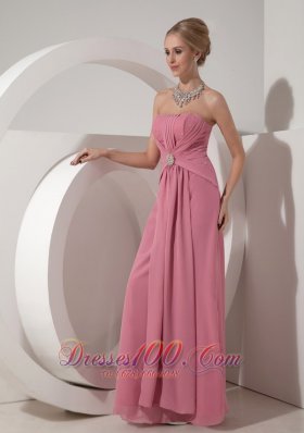 Beading Ruched Rose Mother of Bride Dress Chiffon