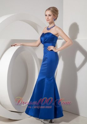 Royal Blue Evening Dress Mermaid Sweetheart Beaded