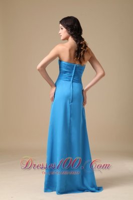 Ruch Sky Blue Prom Evening Dress Beading Chiffon