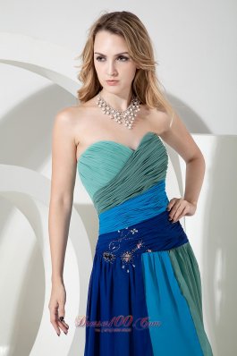 Empire Sweetheart Beading Prom Dress Floor-length Chiffon