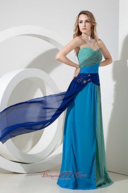 Empire Sweetheart Beading Prom Dress Floor-length Chiffon