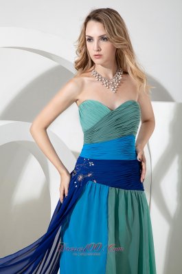 Empire Sweetheart Beading Prom Dress Floor-length Chiffon