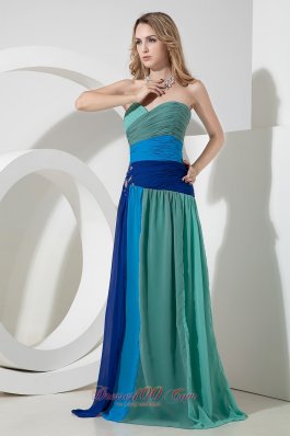 Empire Sweetheart Beading Prom Dress Floor-length Chiffon