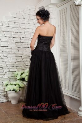 Black Empire Little Black Evening Dress Beading Sweetheart