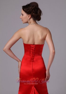 Formal Red Appliques Sweetheart Evening Dress Court