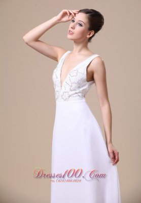 Formal Elegant Empire Beading Chiffon Prom Evening Dress