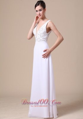 Formal Elegant Empire Beading Chiffon Prom Evening Dress