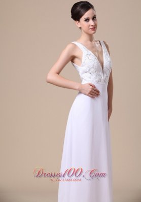 Formal Elegant Empire Beading Chiffon Prom Evening Dress