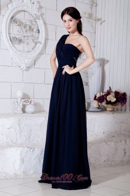 Formal Empire One Shoulder Brush Train Prom Evening Dress