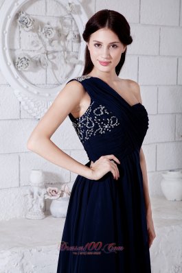 Formal Empire One Shoulder Brush Train Prom Evening Dress