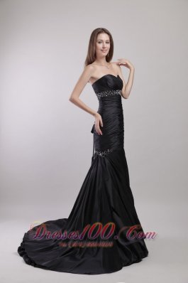 Mermaid Beading Sweetheart Court Train Prom / Evening Dress