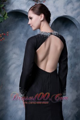 High Slit Mother Of The Bride Dress V-neck Beading