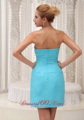 Aqua Blue Short Prom / Homecoming Dress For 2013