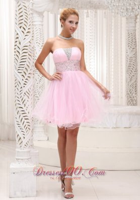 Lovely Baby Pink Prom / Cocktail Dress Mini-length 2013