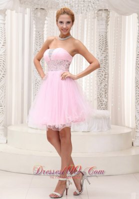 Lovely Baby Pink Prom / Cocktail Dress Mini-length 2013